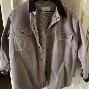 Aritzia TNA workwear fleece-lined jacket